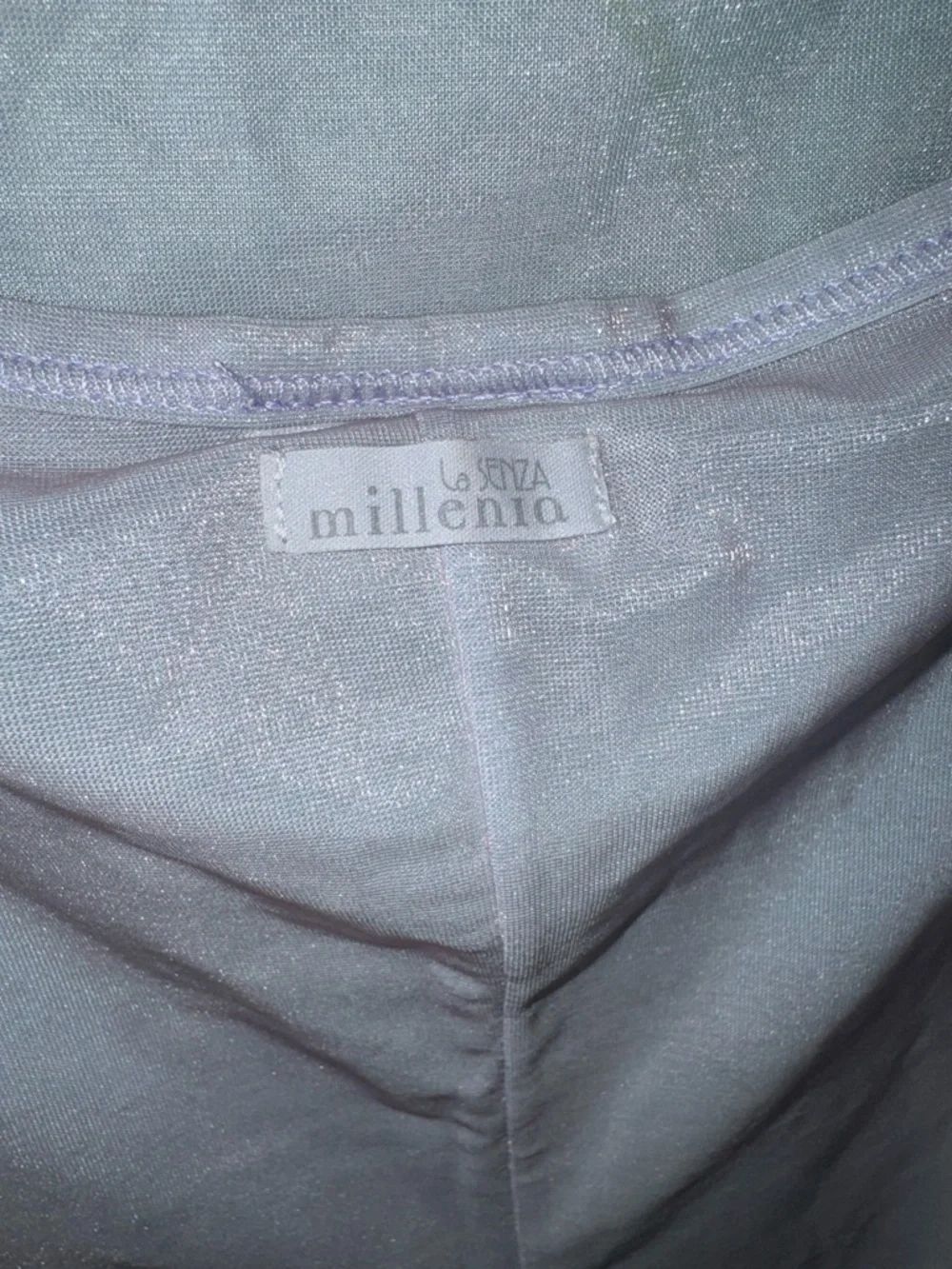 Vintage 90s La SENZA Millenia Lavender Shimmer Mini Lingerie Dress - Picture 4 of 5